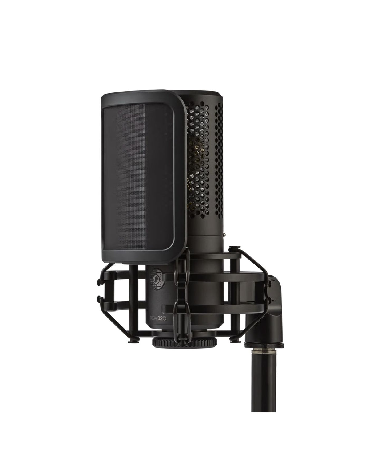 Shure KSM32C/SM Cardioid Large-Diaphragm Condenser Microphone with Shockmount and Windscreen (Charcoal)