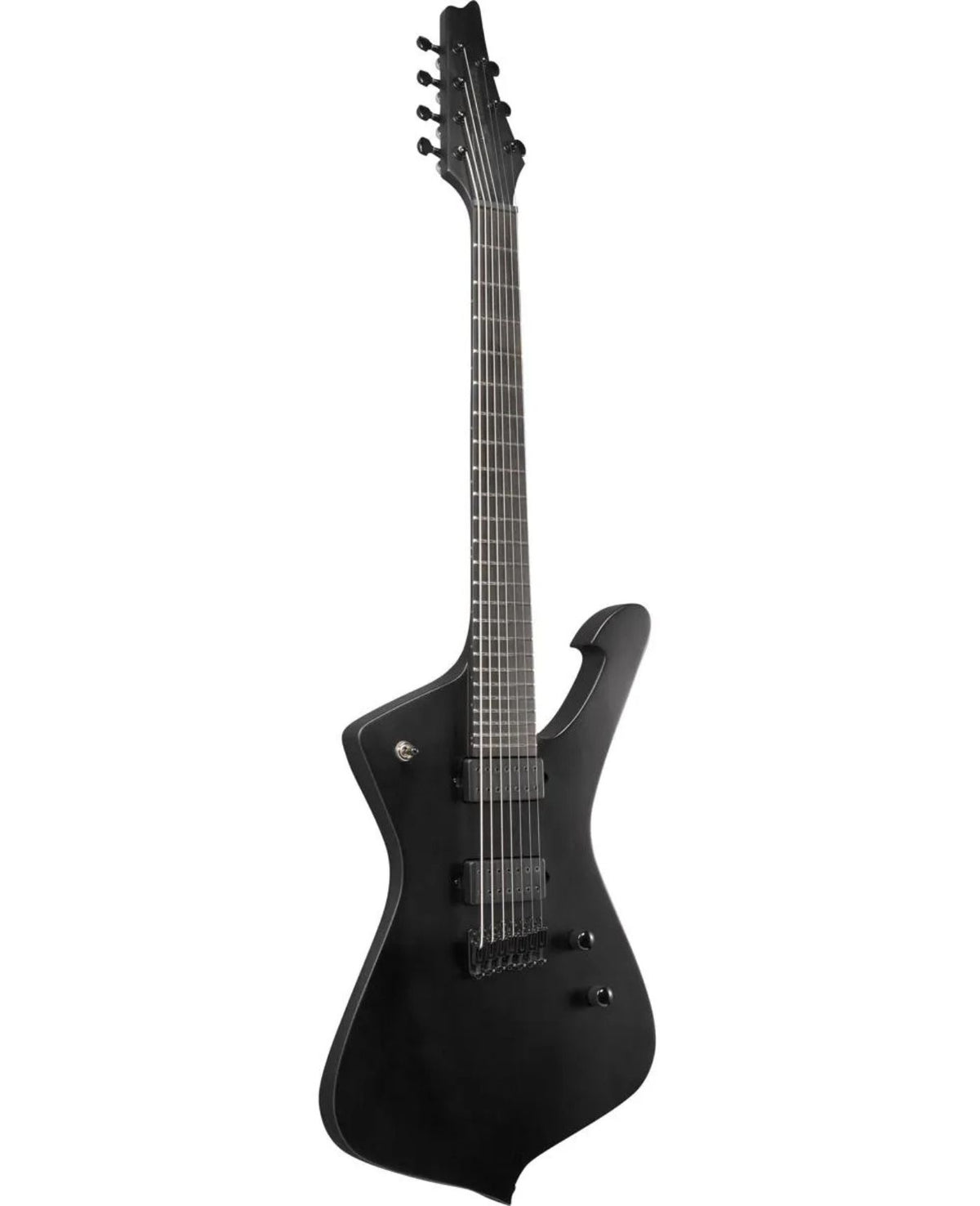 Ibanez Iron Label Iceman ICTB721 7-String Electric Guitar Black Flat