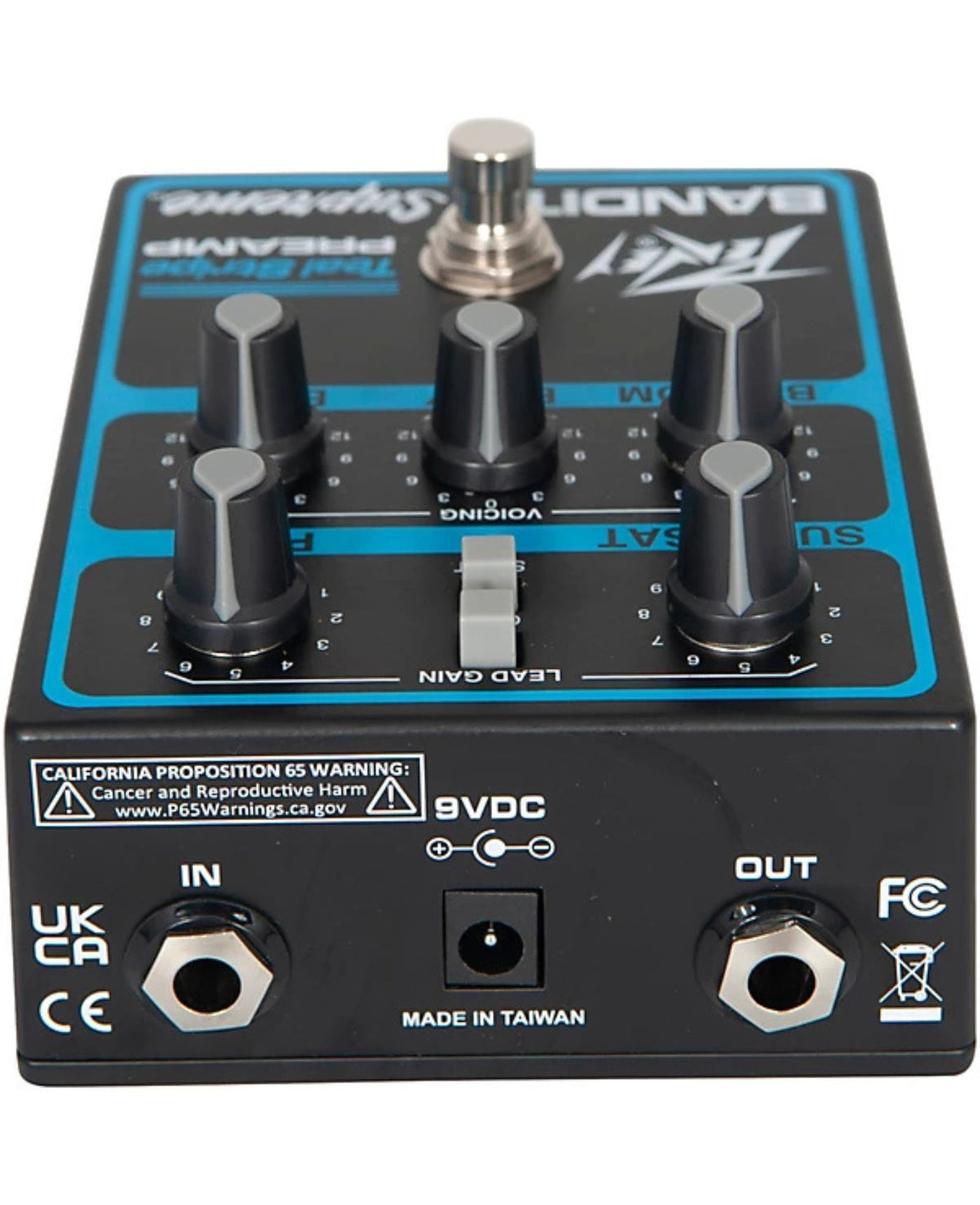 Peavey Bandit Supreme Teal Stripe Preamp Pedal