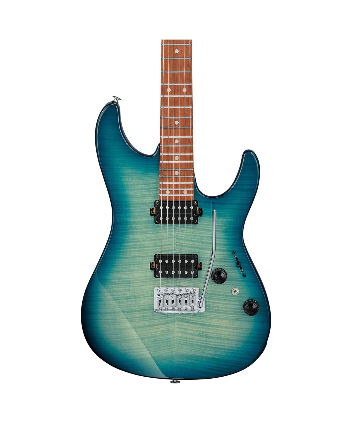 Ibanez AZ Standard Series AZ24S1F-TXB Electric Guitar – Transparent Turquoise Burst
