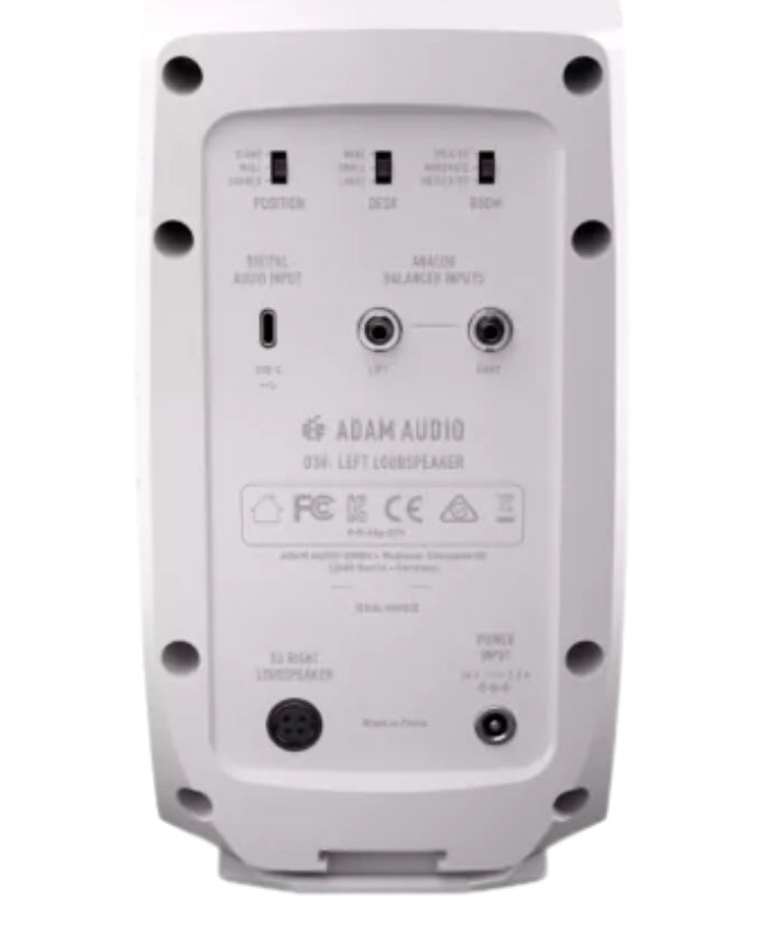 ADAM Audio D3V 3.5" Powered Studio Monitor Pair - White