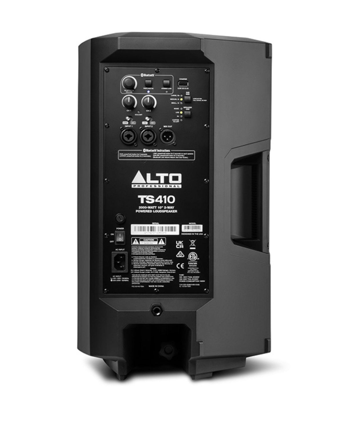 Alto Professional TS410 TrueSonic 4 Series 2000W 10" 2-Way Active Loudspeaker with Bluetooth