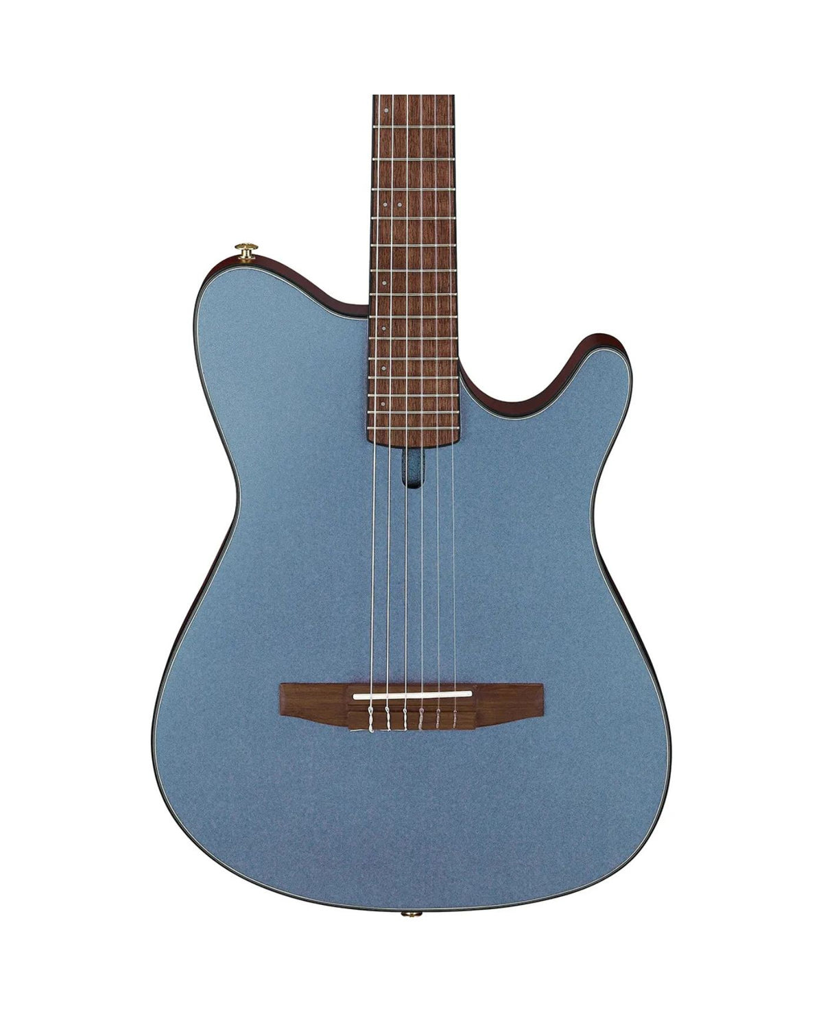 Ibanez FRH Series FRH10N Nylon String Acoustic-Electric Guitar – Indigo Blue Metallic Flat