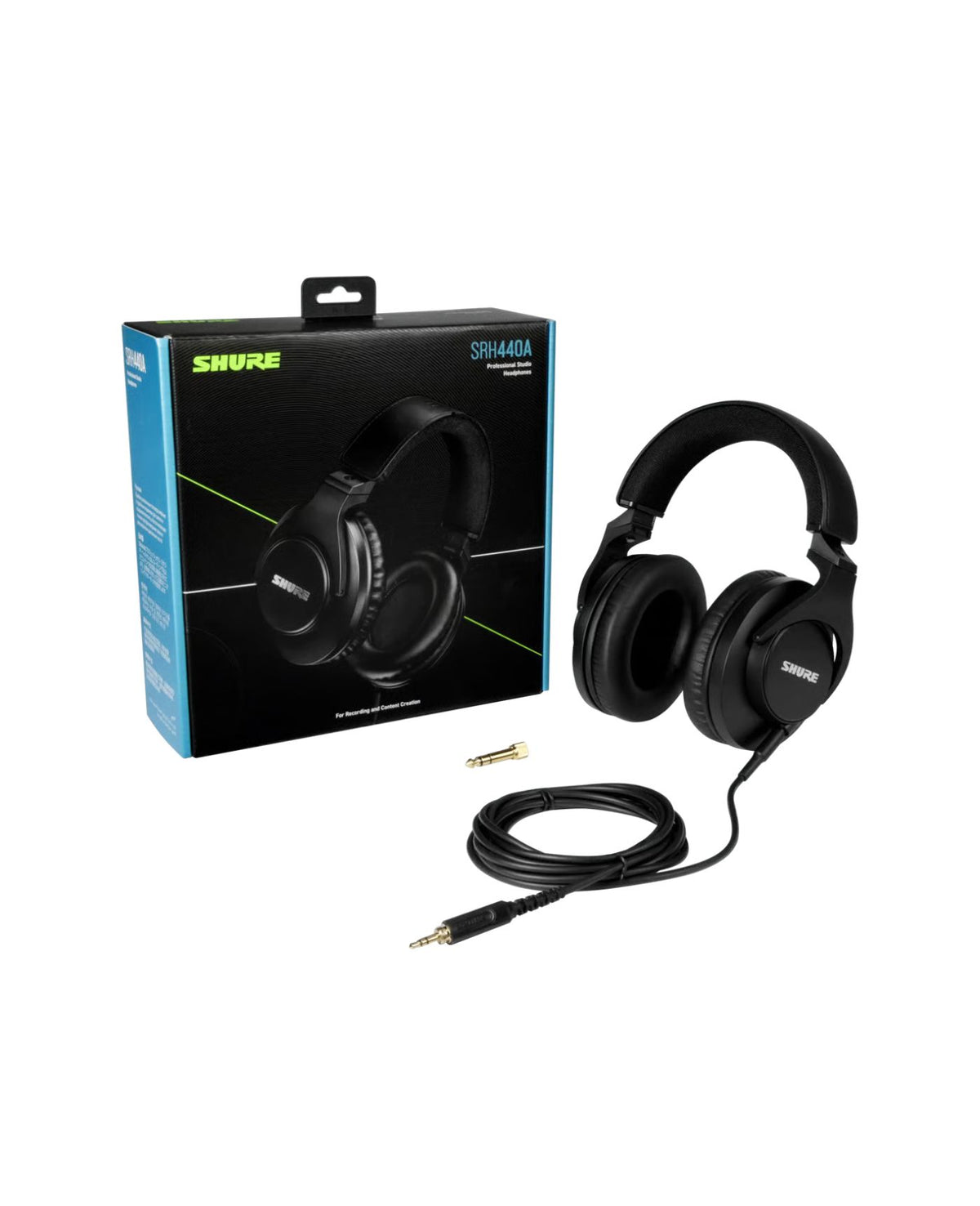 Shure SRH440A Closed-Back Over-Ear Studio Headphones