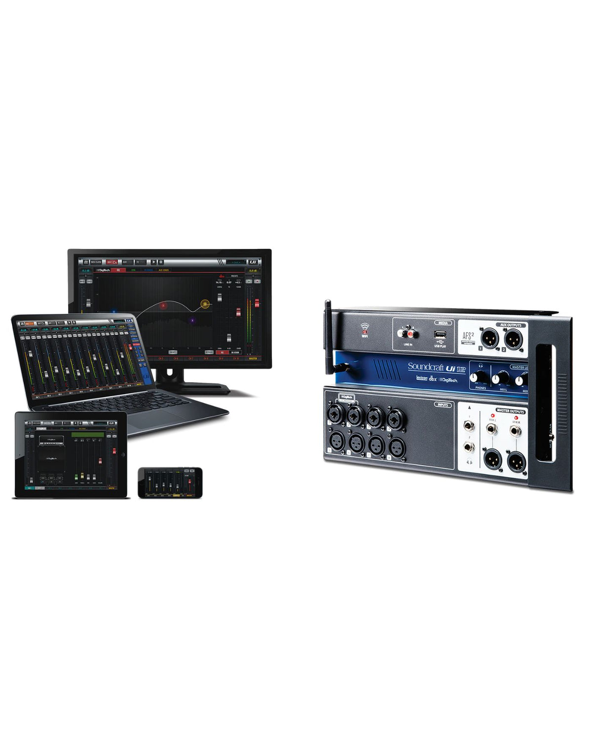 Soundcraft Ui12 12-Input Remote-Controlled Digital Mixer