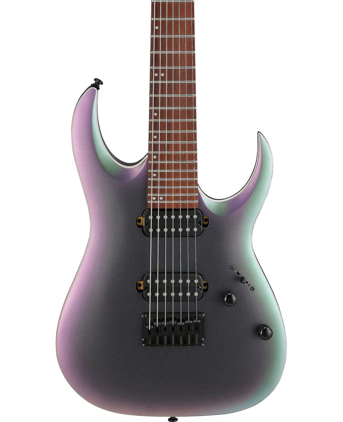 Ibanez RGA742EX 7-String Electric Guitar, Black Aurora Burst Matte