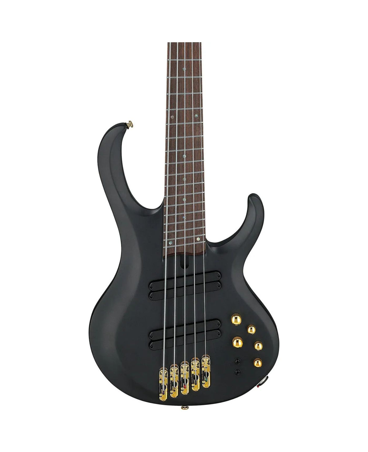 Ibanez BTB Bass Workshop BTB605LM 5-String Multi Scale Electric Bass Guitar – Black Flat