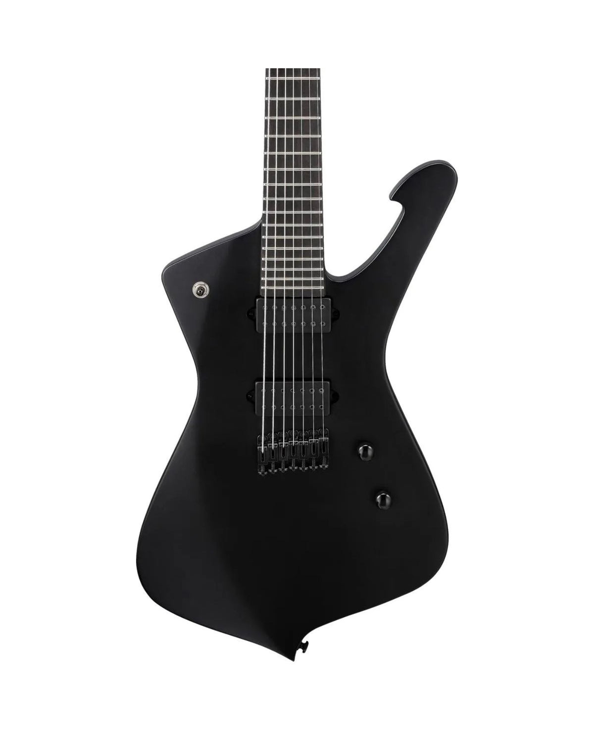 Ibanez Iron Label Iceman ICTB721 7-String Electric Guitar Black Flat