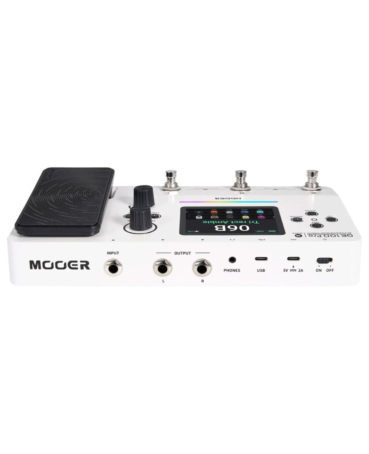 MOOER GE100 Pro Multi-Effects Guitar Processor – White