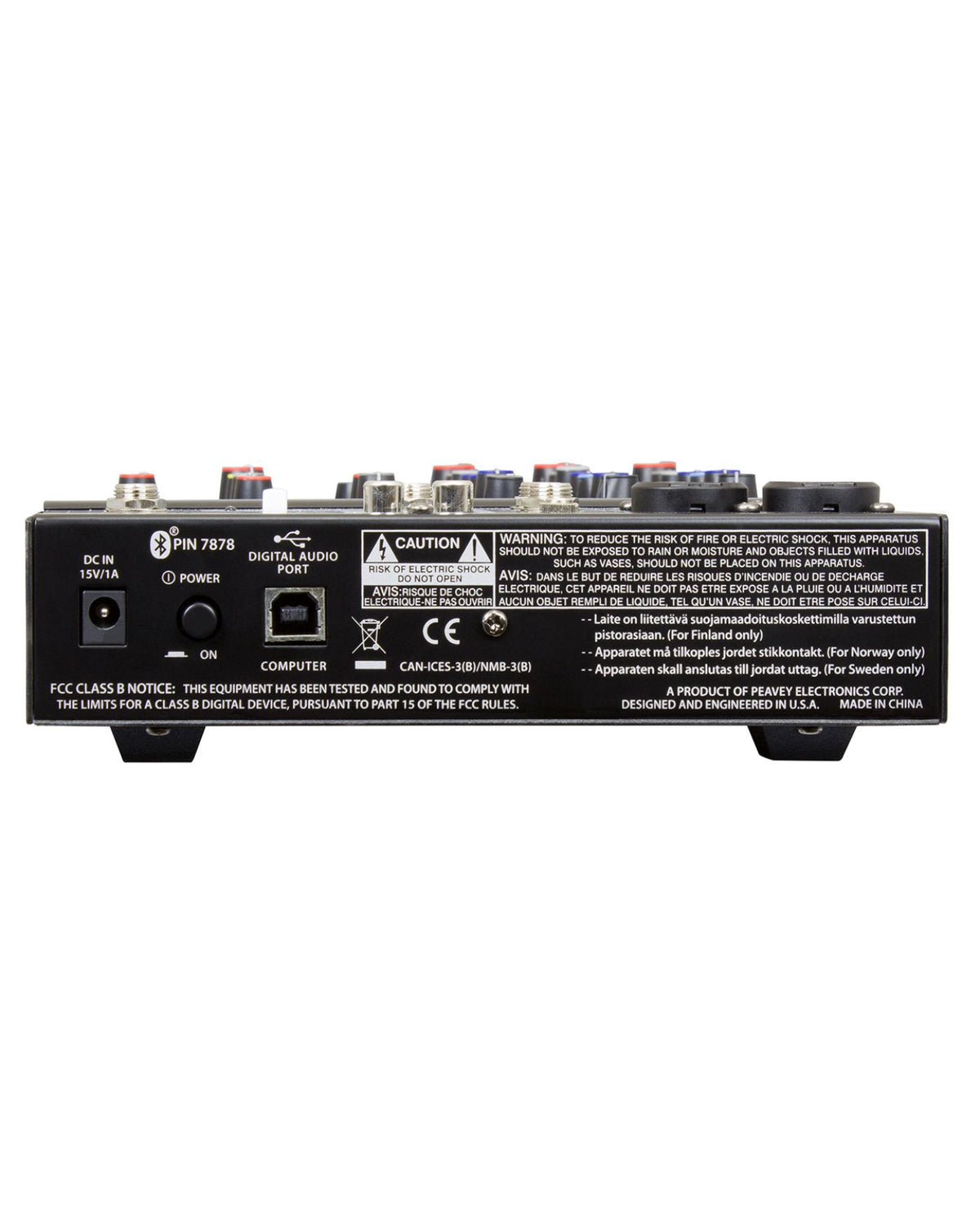 Peavey PV6 BT Compact 6-Channel Mixer with Bluetooth