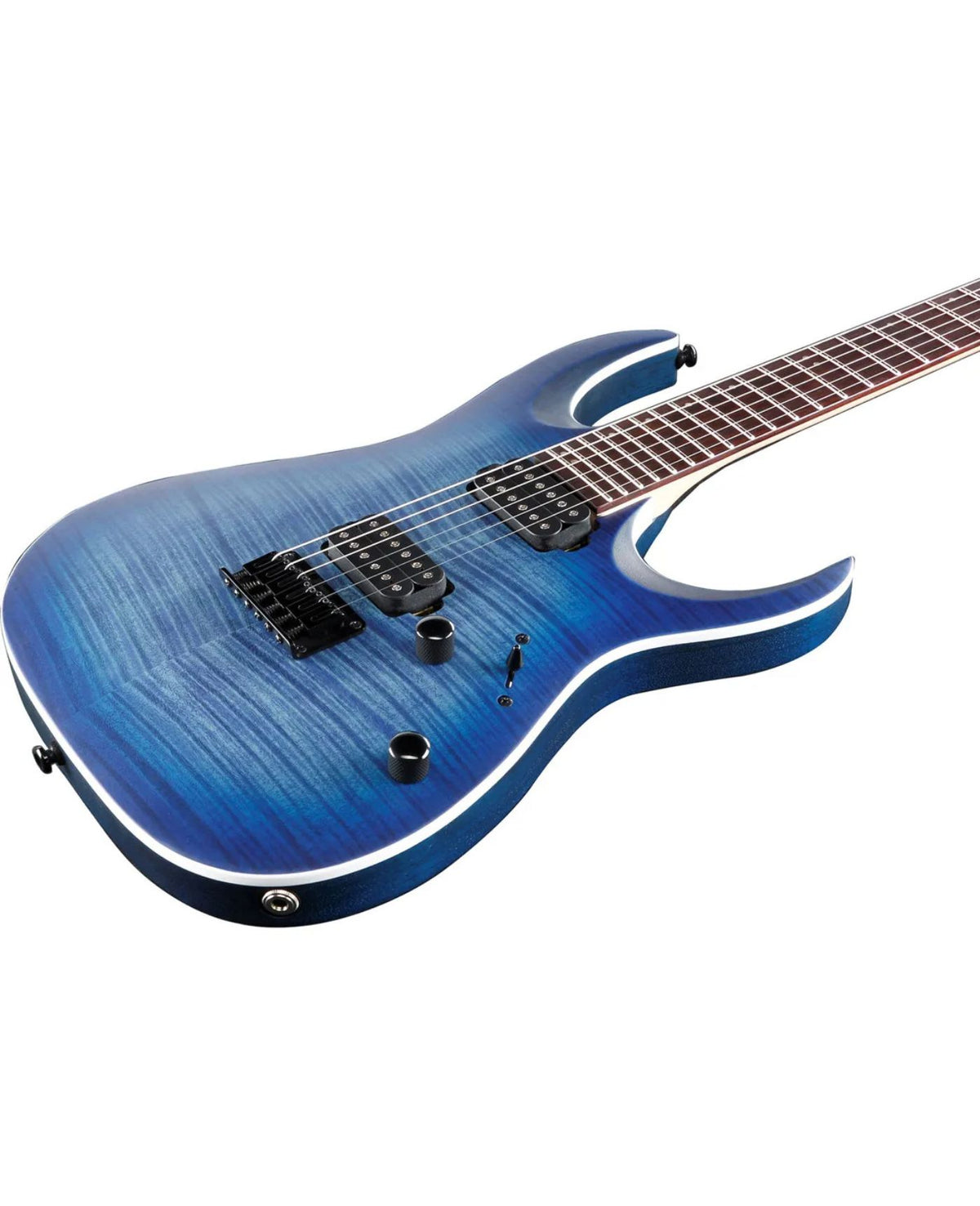 Ibanez RGA Standard RGA42FM Electric Guitar, Rosewood Fretboard, Blue Lagoon Burst Flat