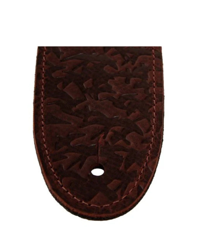 PRS Accessories Strap 2.5" Leather Bird Swarm - Rust