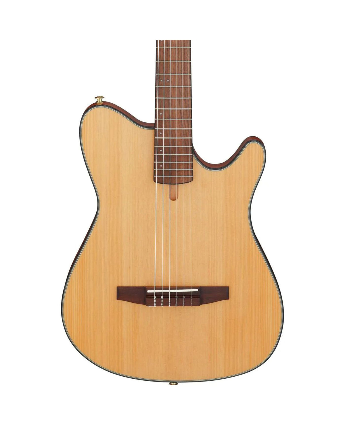 Ibanez FRH Series FRH10N Nylon String Acoustic-Electric Guitar – Natural Flat