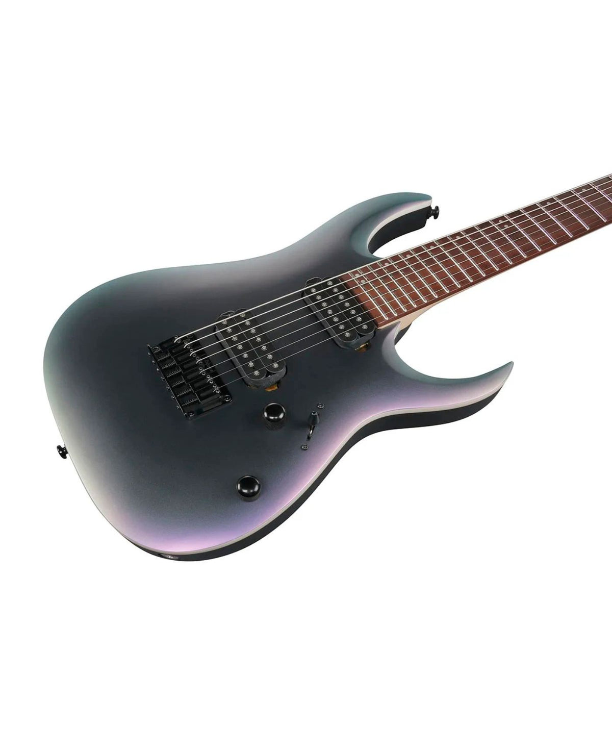 Ibanez RGA742EX 7-String Electric Guitar, Black Aurora Burst Matte