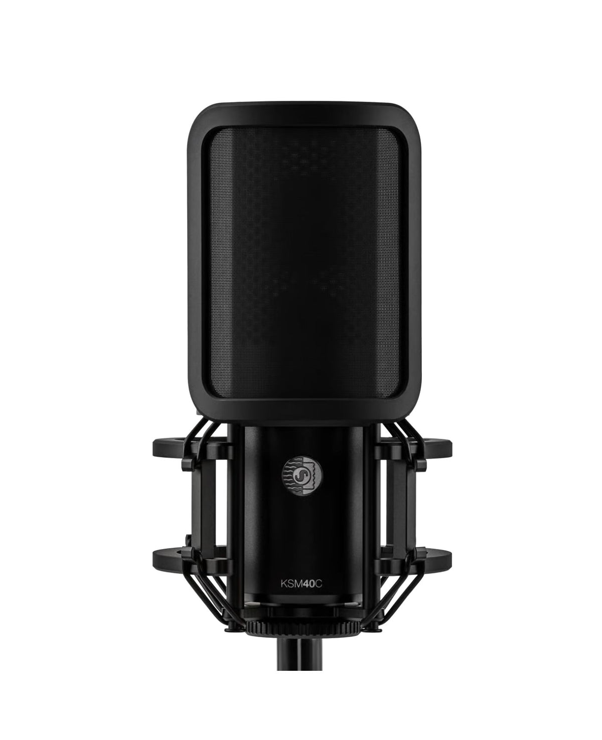 Shure KSM40C Cardioid Large-Diaphragm Condenser Microphone Studio Bundle (Charcoal)