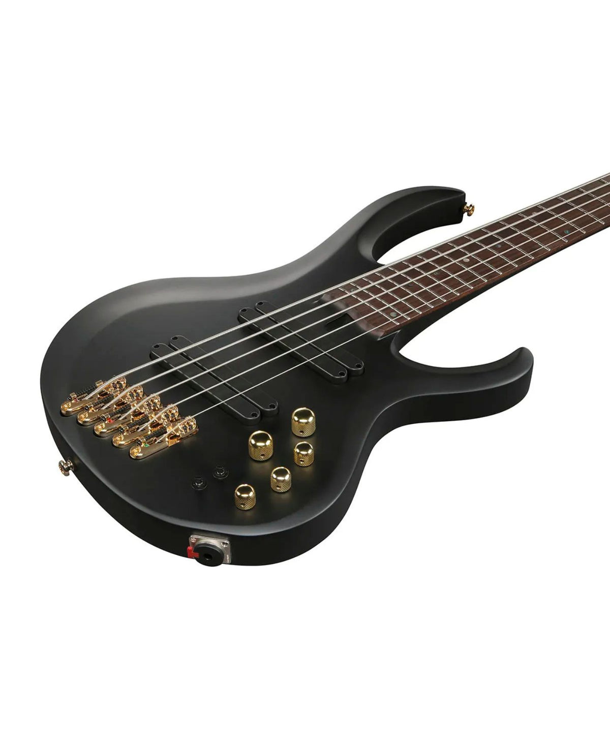 Ibanez BTB Bass Workshop BTB605LM 5-String Multi Scale Electric Bass Guitar – Black Flat