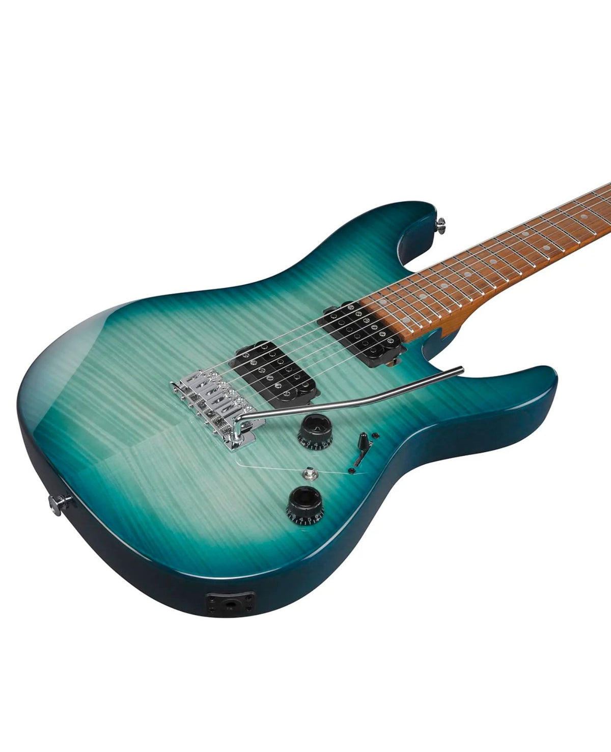 Ibanez AZ Standard Series AZ24S1F-TXB Electric Guitar – Transparent Turquoise Burst