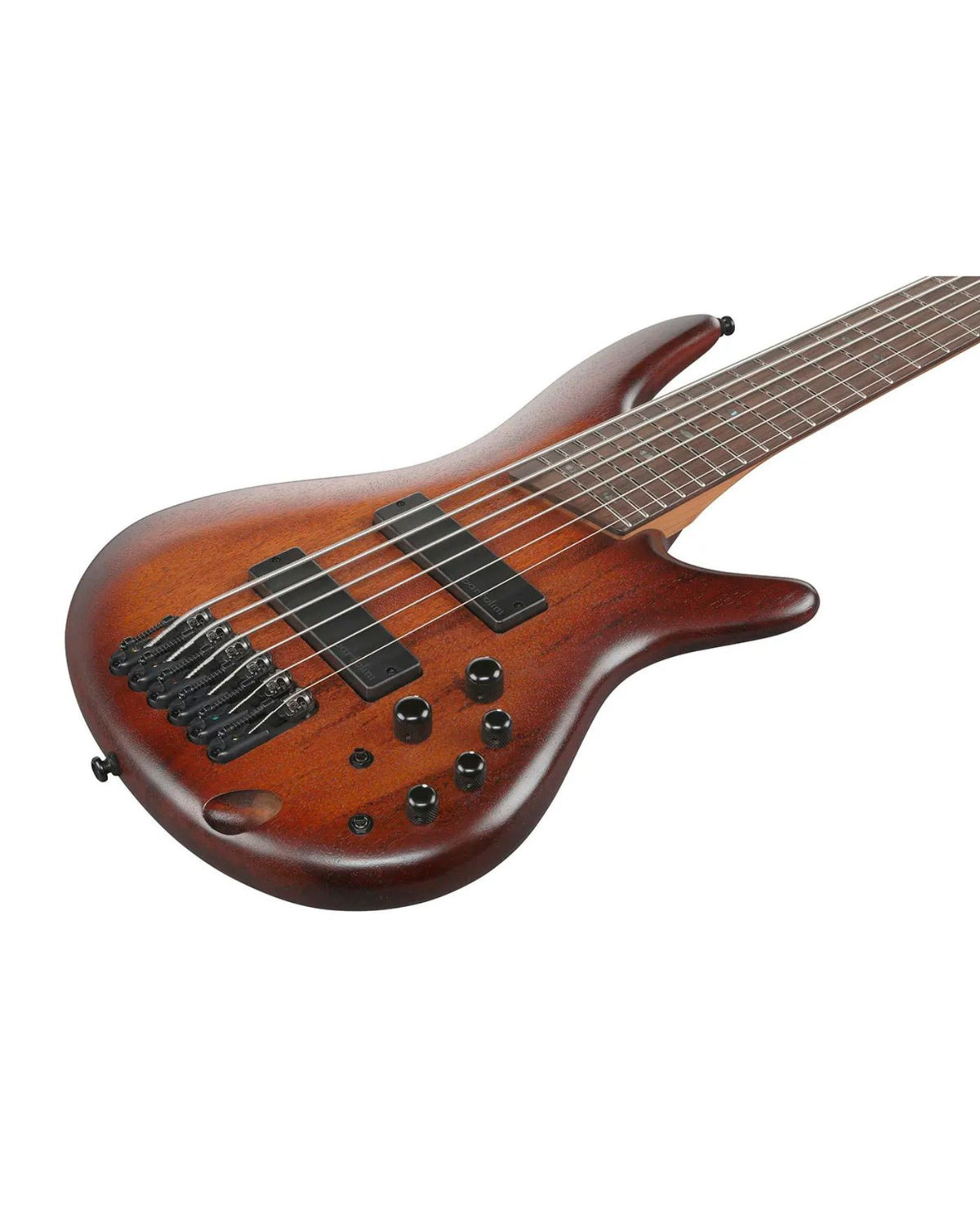 Ibanez SR506A Standard 6-String Bass Guitar - Mahogany Brown Burst Low Gloss