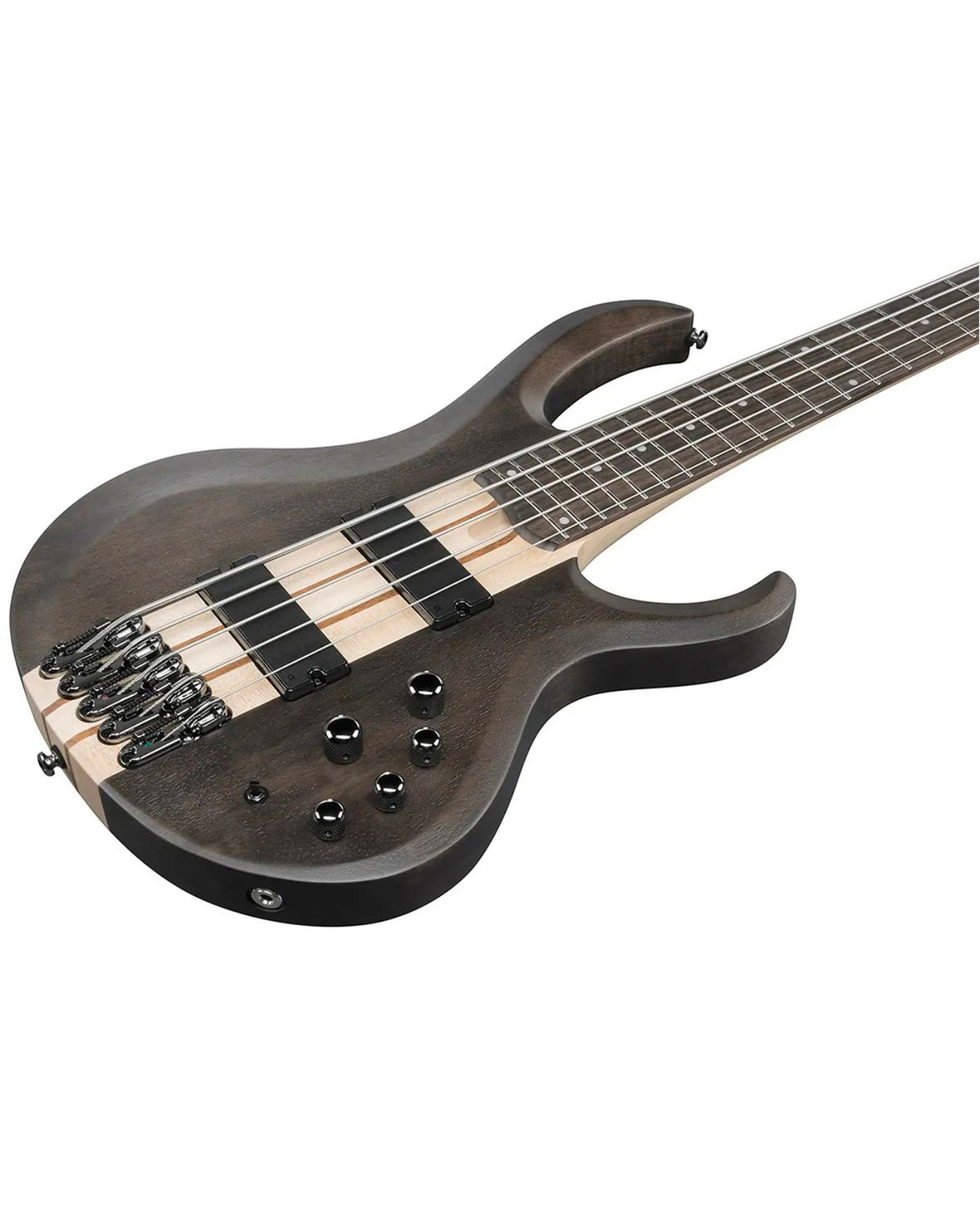 Ibanez BTB Standard BTB605 5-String Electric Bass Guitar – Transparent Gray Flat