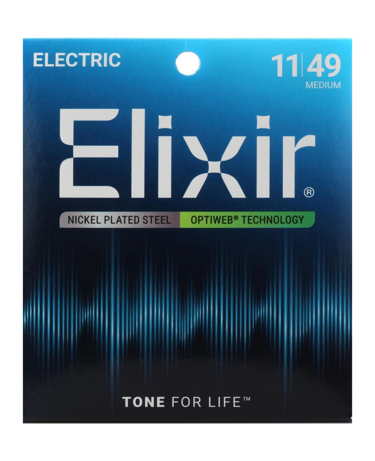 Elixir Strings Optiweb Electric Guitar Strings Medium (11-49)