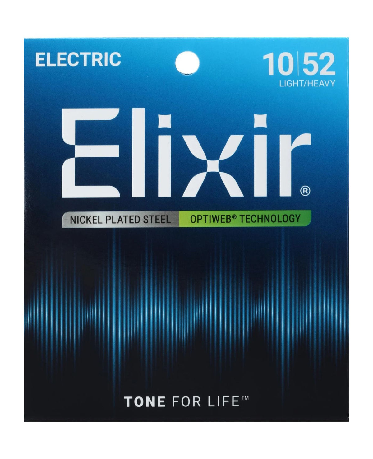 Elixir Strings Optiweb Electric Guitar Strings Light/Heavy (10-52)