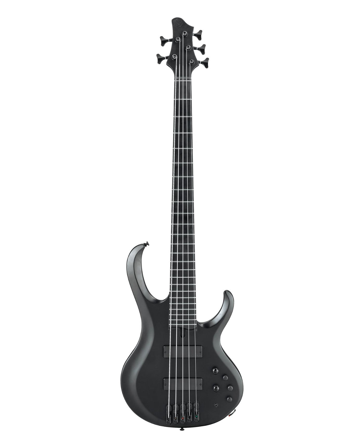 Ibanez BTB Iron Label Series BTB625EX 5-String Electric Bass Guitar, Black Flat