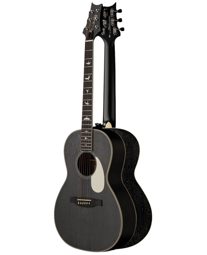 PRS SE P20E Parlor Acoustic-Electric Guitar - Dog Hair Gloss Top Satin Black