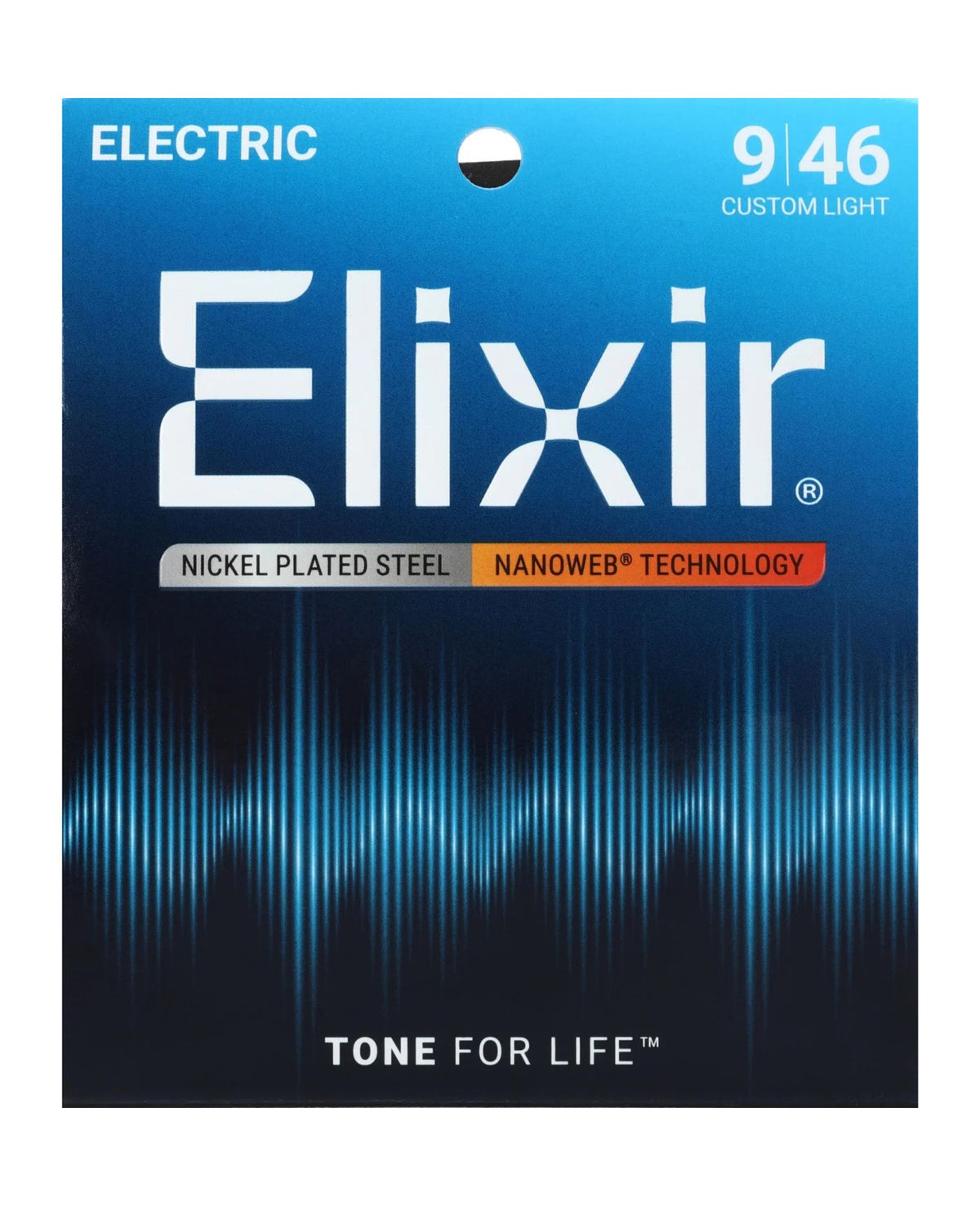 Elixir Nanoweb Custom Light Electric Guitar Strings (09-46)