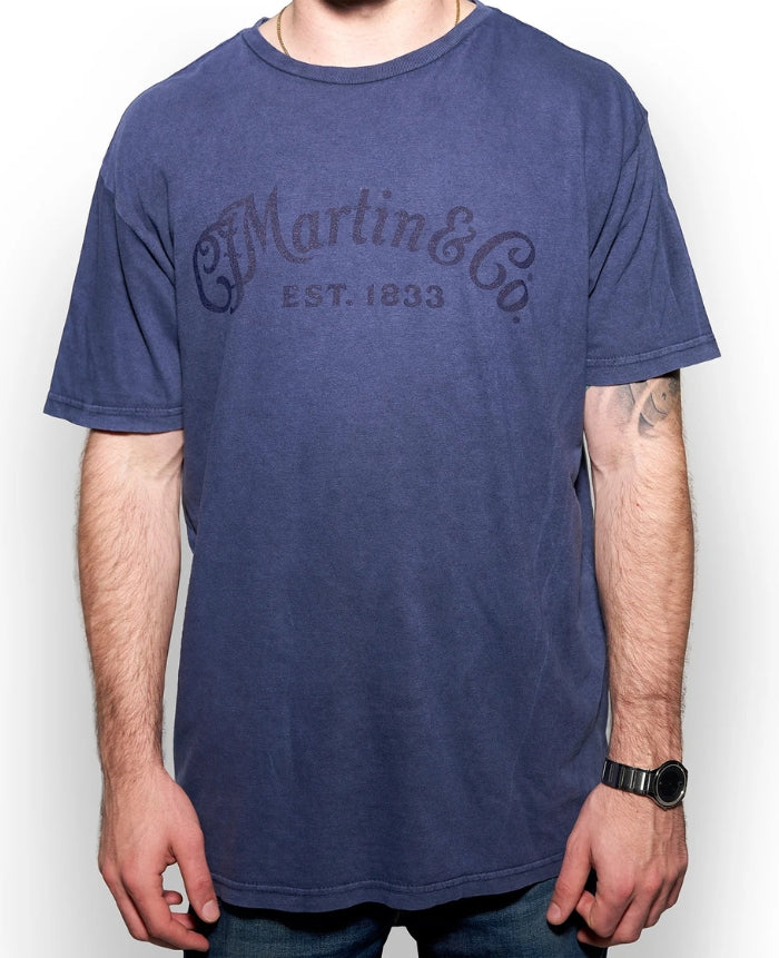 Martin Lifestyle T-Shirt Tone on Tone Elemental Blue