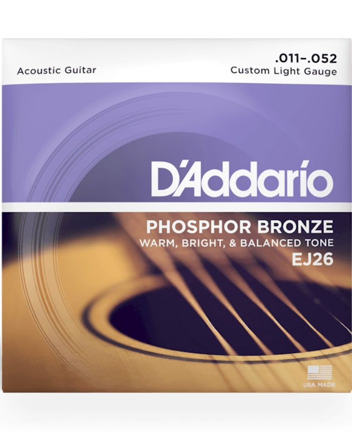 D&#39;Addario Phosphor Bronze Light EJ26 (11-52)