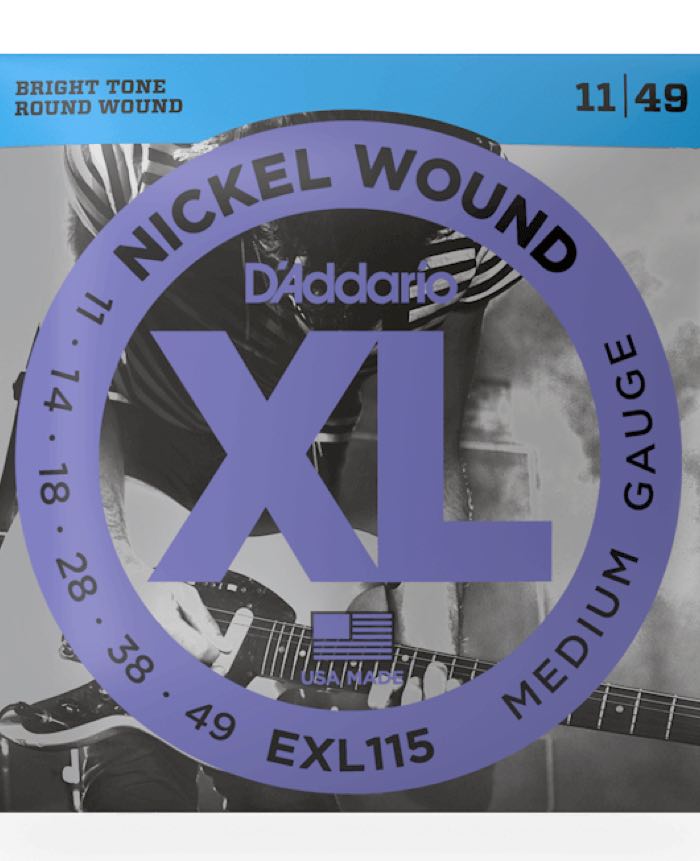 D'Addario EXL115 (Electric Guitar Strings Medium 11-49)