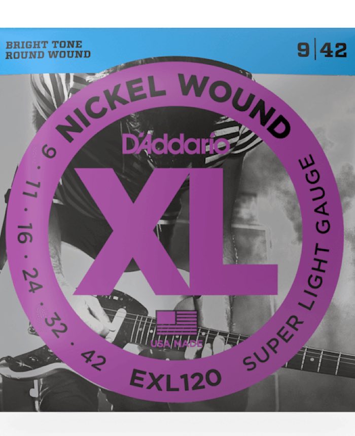 D'Addario EXL120 (Electric Guitar Strings Super Light 09-42)