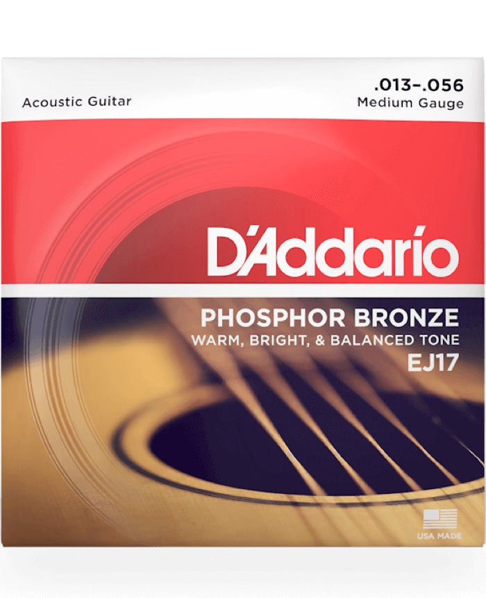 D'Addario Phosphor Bronze Mediums EJ17 (13-56)