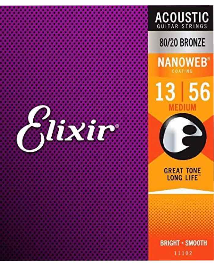Elixir Acoustic Strings 80/20 Medium (13-56)