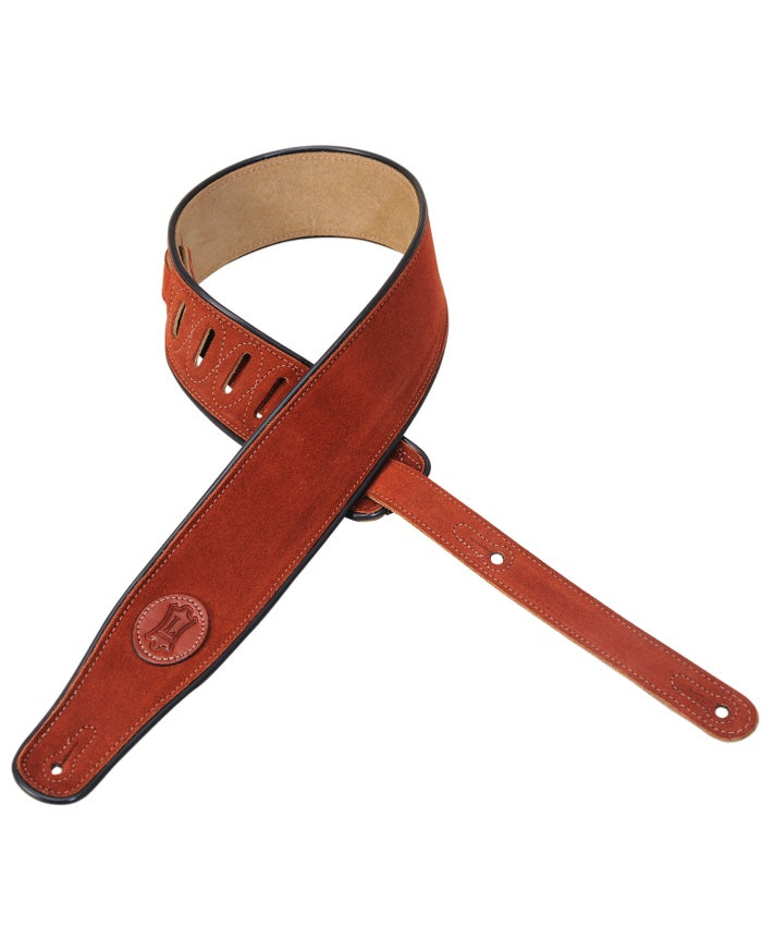 Levy&#39;s 2.5&quot; Signature Series Suede Guitar Strap - Rust