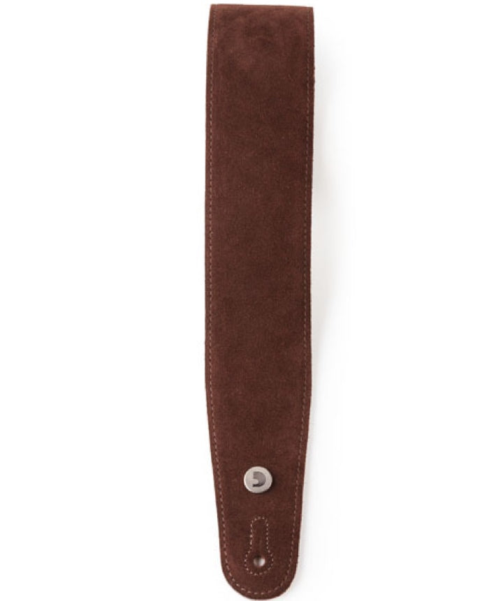 D&#39;Addario 25SS00-DX Suede Guitar Strap - Brown